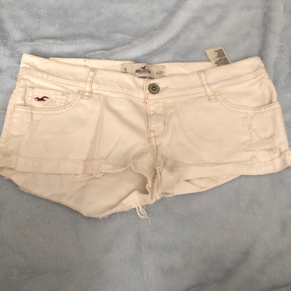 Hollister jean shorts.